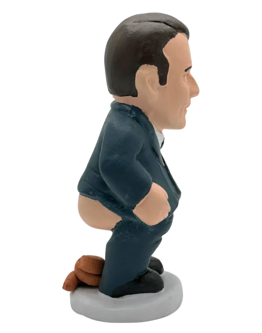 High-Quality Emmanuel Macron Caganer Figure - Buy Now