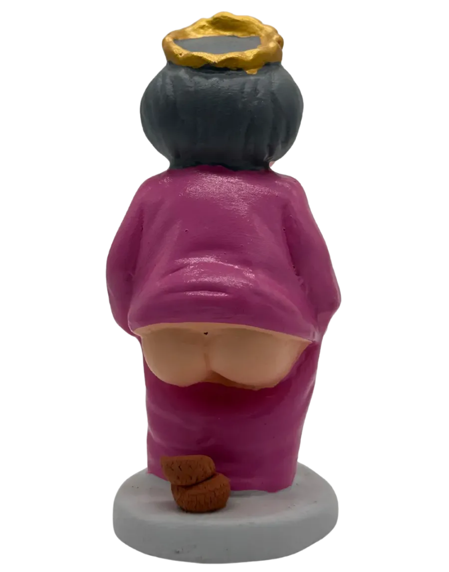 High-Quality Queen Elizabeth II Caganer Figure - Buy Now