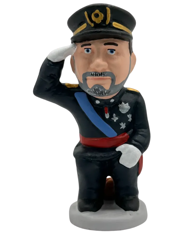 High-Quality Rei Felip VI Caganer Figure - Buy Now