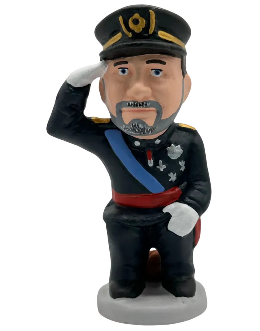 High-Quality Rei Felip VI Caganer Figure - Buy Now