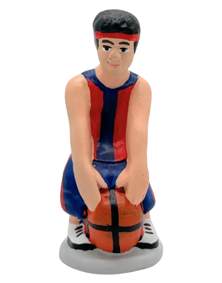 Figura de Caganer Basquet FCB de Alta Calidad - Compra Ahora