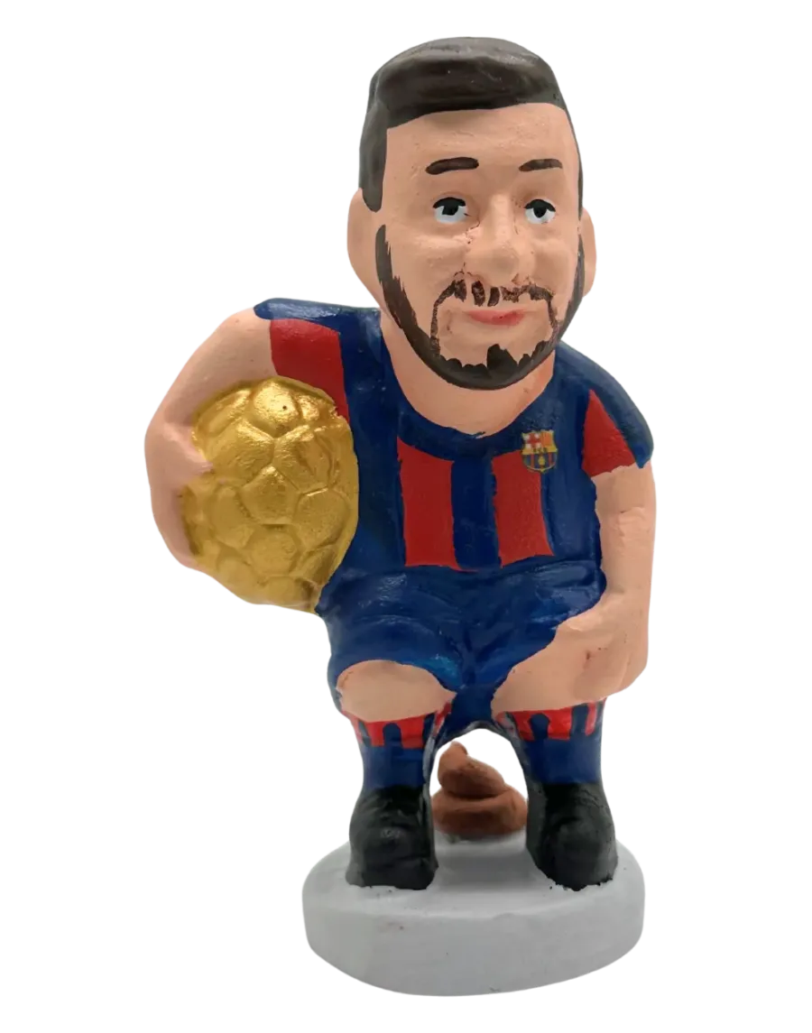 Figura de Caganer Leo Messi Pilota d'Or d'Alta Qualitat - Compra Ara