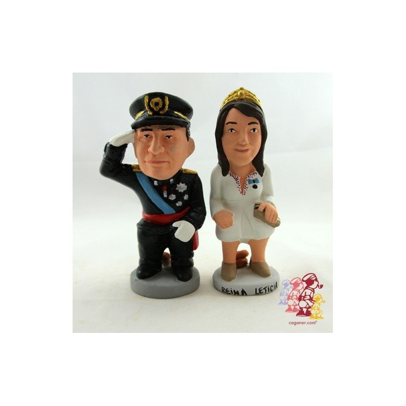 Caganers Kings Felip and Leticia