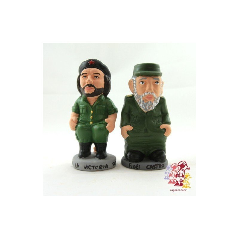 Caganers Fidel Castro and Che Guevara