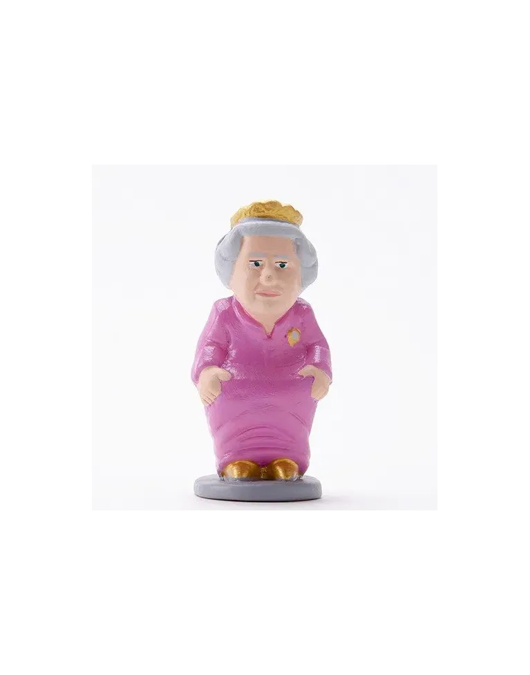 High-Quality Queen Elizabeth II Caganer Figure - Buy Now