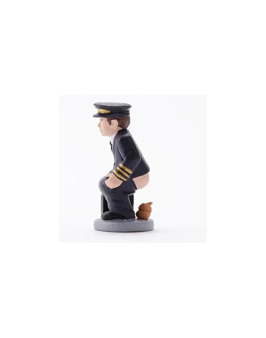 High-Quality Airplane Pilot Caganer Figure - Buy Now