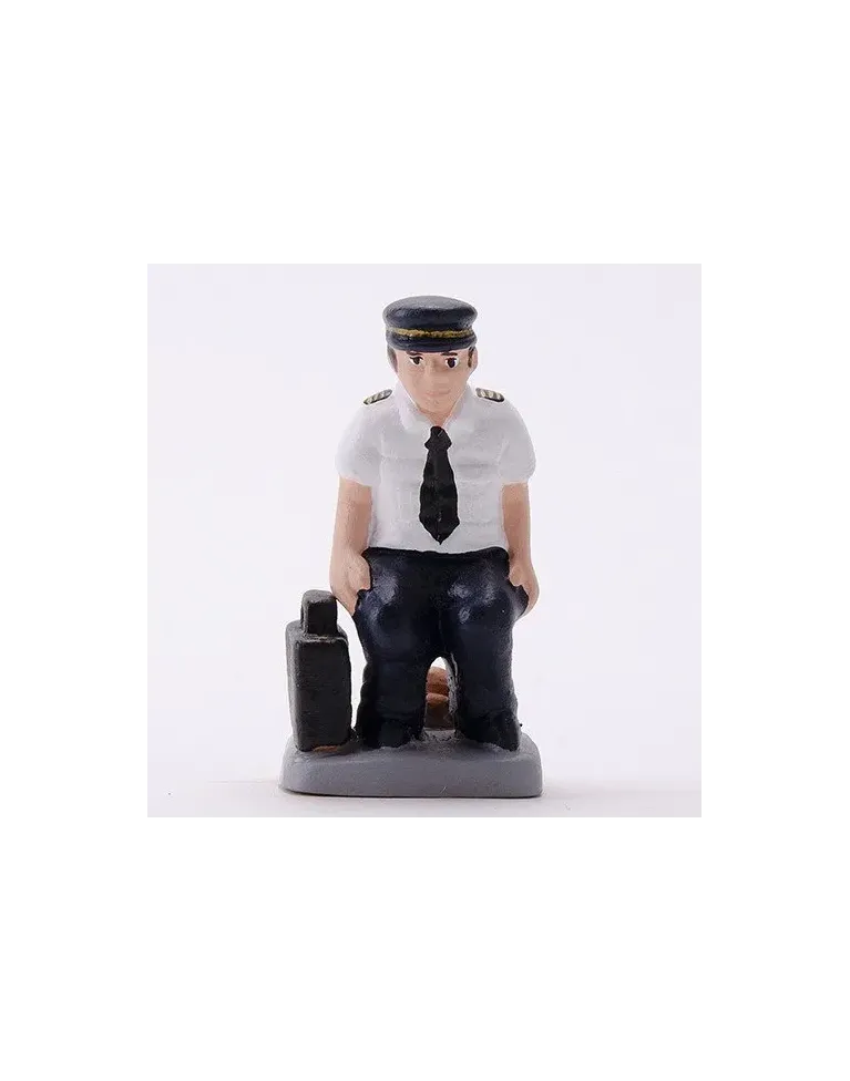 Caganer Copilot of airplane